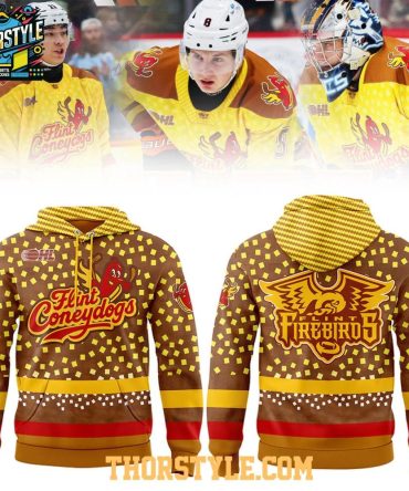 Flint Firebirds X Flint Coneydogs 2026 Night Hometown Hoodie T-Shirt