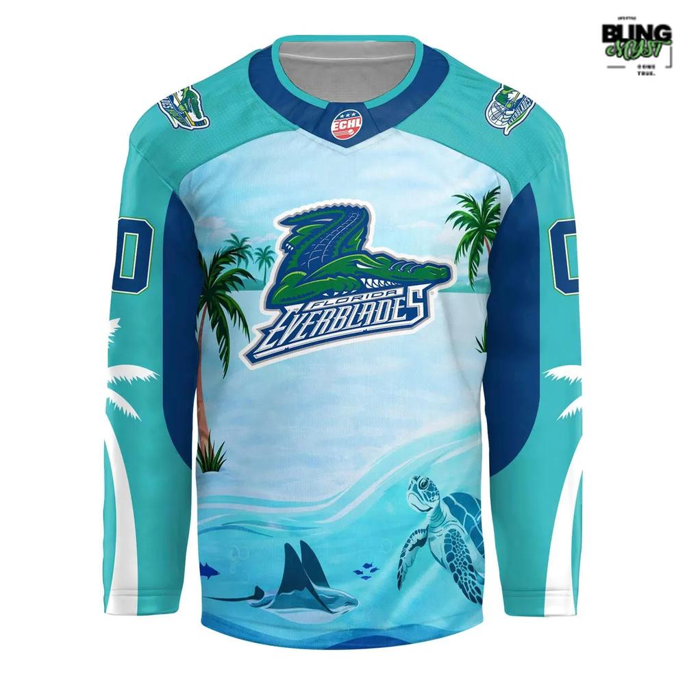 Florida Everblades 239 Away Hockey Jersey - Image 2