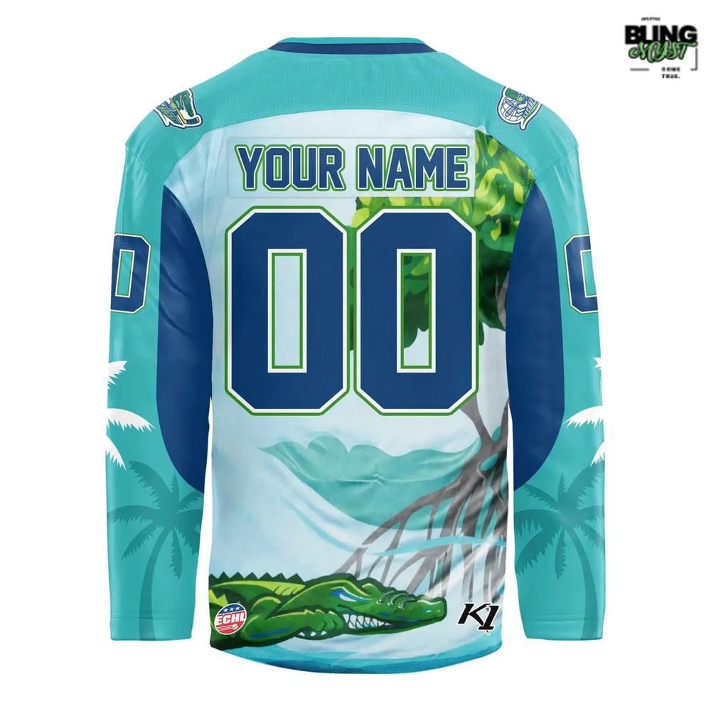 Florida Everblades 239 Away Hockey Jersey - Image 3