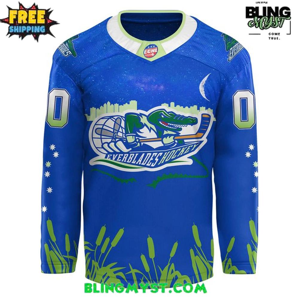 Florida Everblades Home 239 Special Edition Hockey Jersey - Image 2