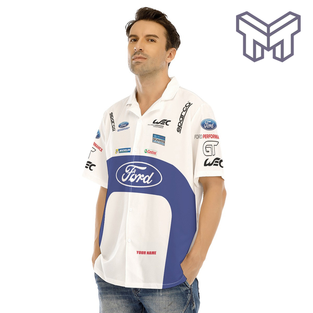 Ford Performance Racing Sparco Apparel, Ford Performance Custom Hawaiian Shirt - Image 3