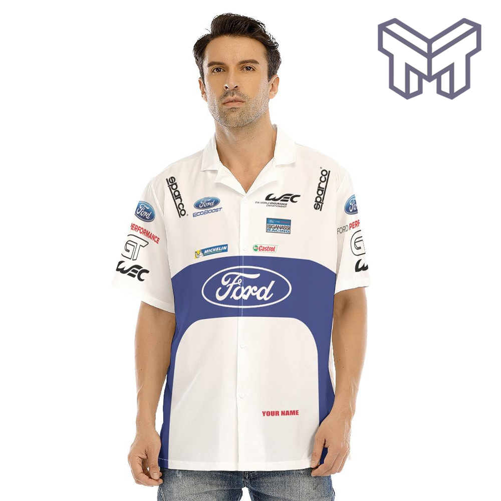 Ford Performance Racing Sparco Apparel, Ford Performance Custom Hawaiian Shirt