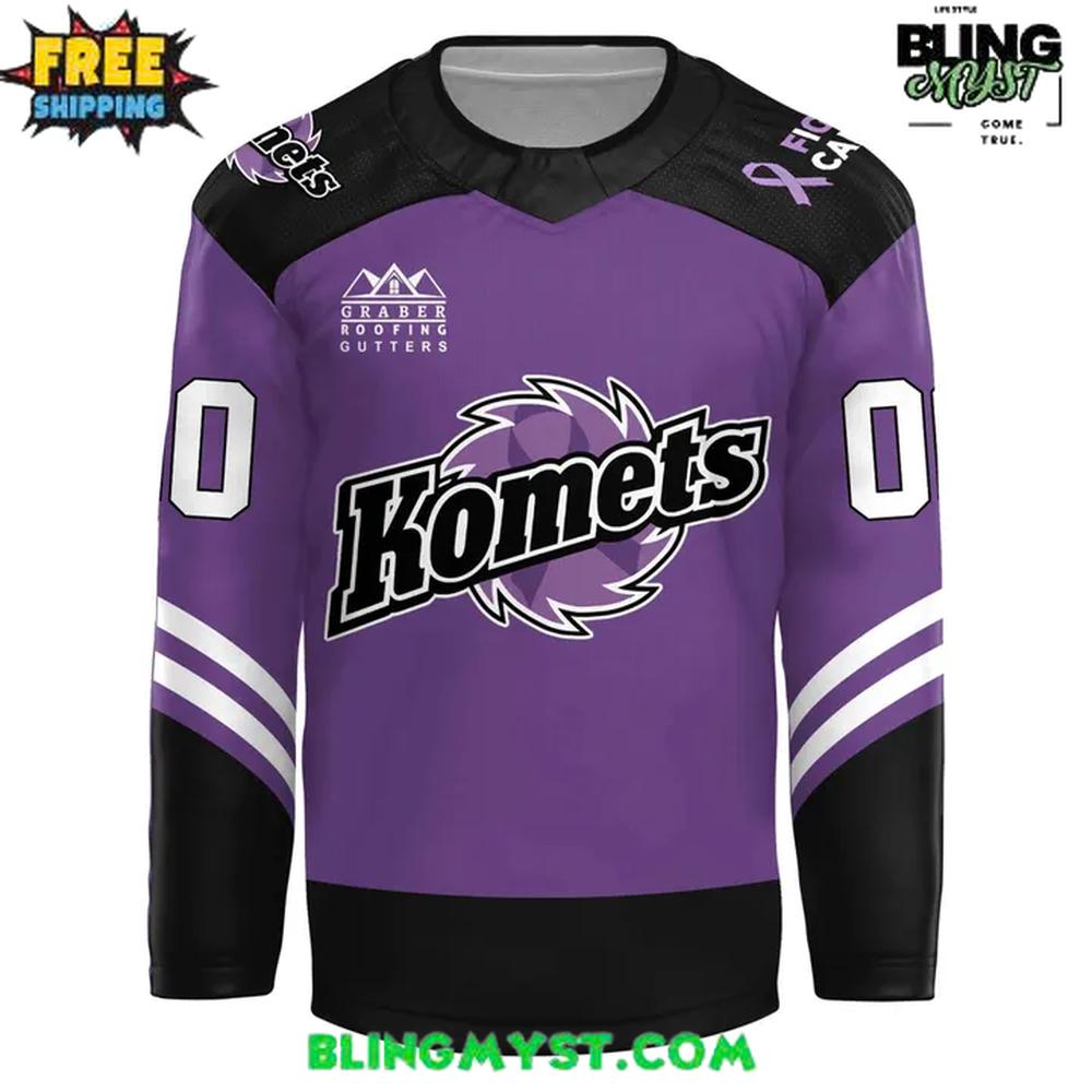 Fort Wayne Komets Hockey Fights Cancer 2026 Hockey Jersey - Image 2