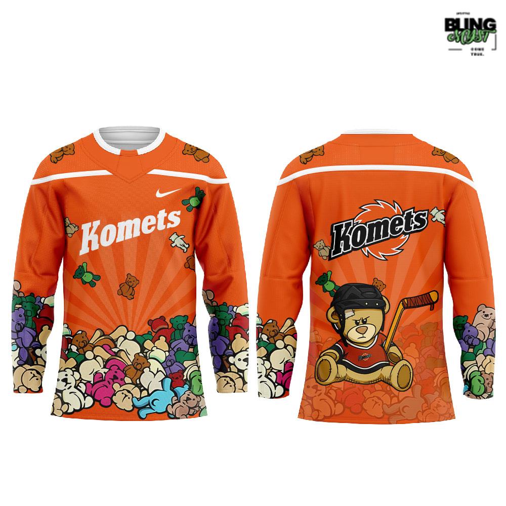 Fort Wayne Komets Teddy Bear Toss Night Edition Hockey Jersey - Image 2