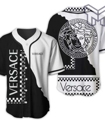 Gianni Versace Black White Baseball Jersey Shirt Luxury Clothing Clothes Sport For Men Women Hot