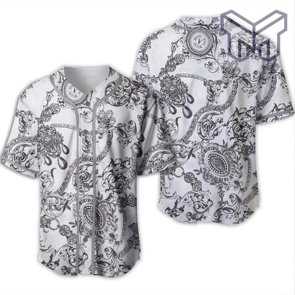 Gianni Versace White Baseball Jersey Shirt Luxury Clothing Clothes Sport For Men Women Hot