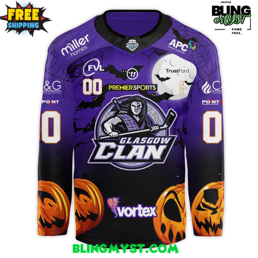 Glasgow Clan Halloween 2025 Hockey Jersey - Image 2
