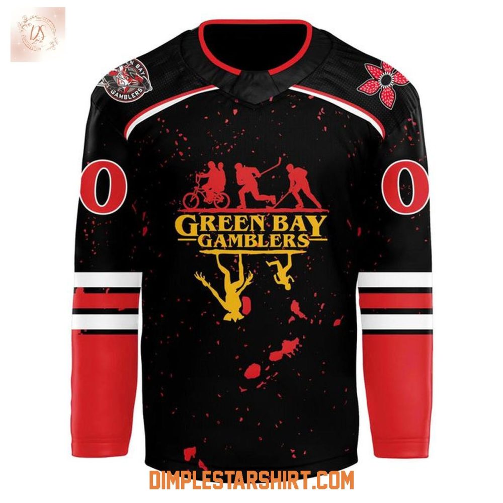 Green Bay Gamblers X Stranger Things 2025 Jersey - Image 2