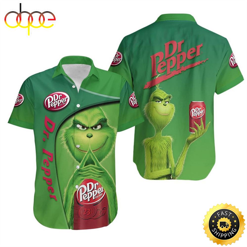 Grinch Dr Pepper The Grinch Summer Hawaiian Shirt