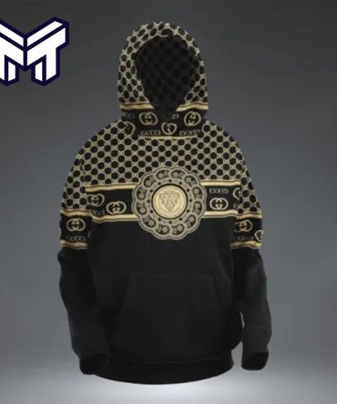 Gucci Black 3D Hoodie Gucci Black Hoodie Luxury Brand Gucci Black Zip Hoodie Clothing Clothes Outfit For Men Women