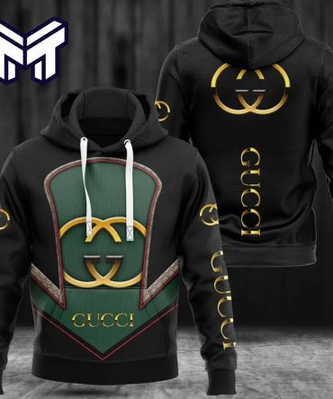 Gucci Black Unisex Hoodie Luxury Brand Gucci Black 3D Hoodie Clothing Clothes Outfit For Men Women