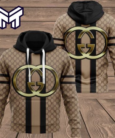 Gucci Brown 3D Hoodie For Men Women Luxury Brand Gucci Brown Hoodie Clothing Clothes Outfit