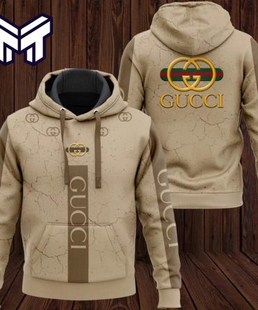 Gucci Brown 3D Hoodie Luxury Brand Gucci Brown Hoodie Clothing Clothes Outfit For Men Women
