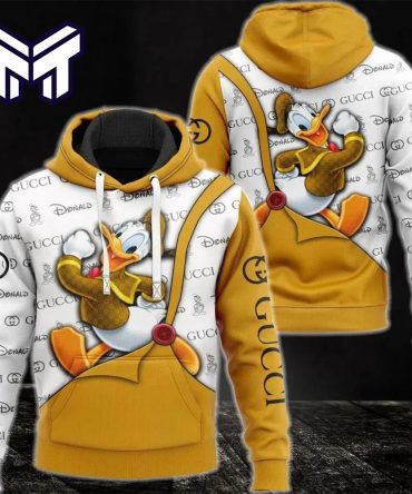 Gucci Donald Duck 3D Hoodie Gucci Logo Hoodie Gucci Donald Duck Zip Hoodie For Men Women