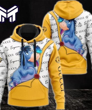 Gucci Eeyore 3D Hoodie Gucci Logo Hoodie Gucci Eeyore Zip Hoodie For Men Women