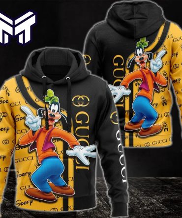 Gucci Goofy Dog 3D Hoodie Luxury Brand Gucci Goofy Dog Zip Hoodie Clothing Clothes Disney Gifts