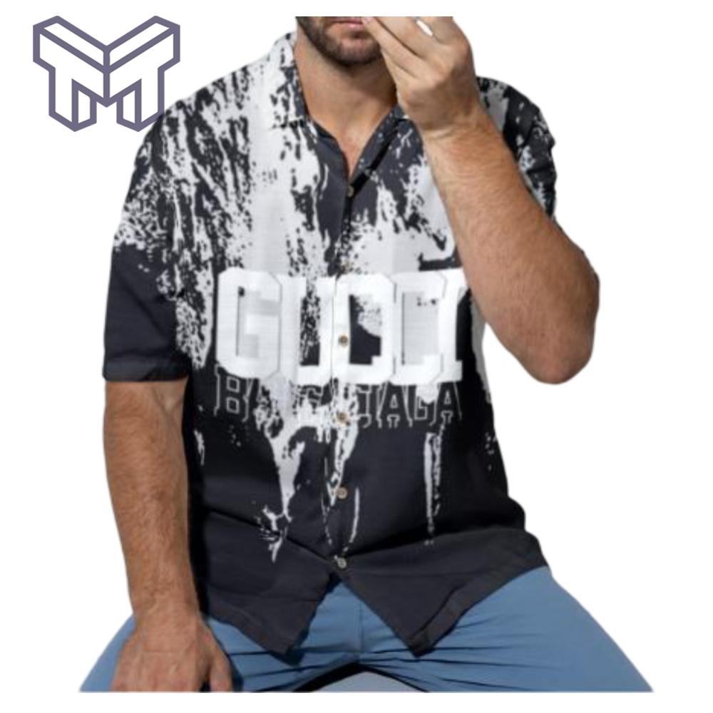Gucci Hawaiian Shirt, Hawaiian Shirts For Men, Gucci Short Sleeve Button Shirt – Mura17819