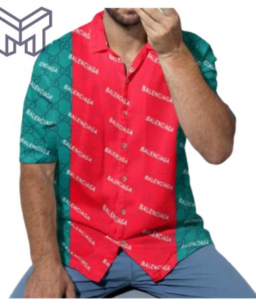 Gucci Hawaiian Shirt, Hawaiian Shirts For Men, Gucci Short Sleeve Button Shirt – Mura17825