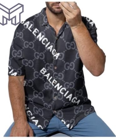 Gucci Hawaiian Shirt, Hawaiian Shirts For Men, Gucci Short Sleeve Button Shirt – Mura17829