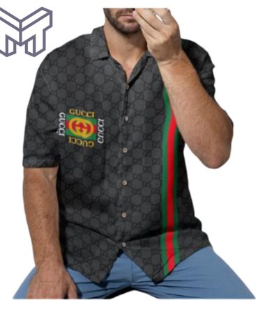 Gucci Hawaiian Shirt, Hawaiian Shirts For Men, Gucci Short Sleeve Button Shirt – Mura17830