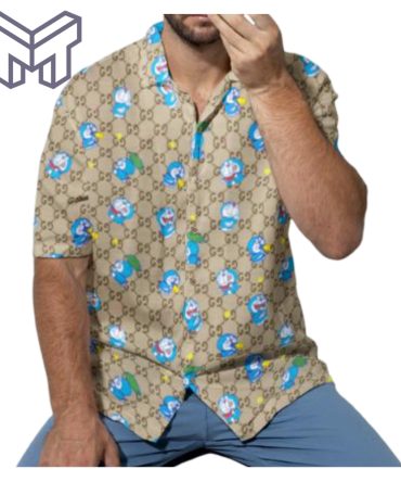 Gucci Hawaiian Shirt, Hawaiian Shirts For Men, Gucci Short Sleeve Button Shirt – Mura18802