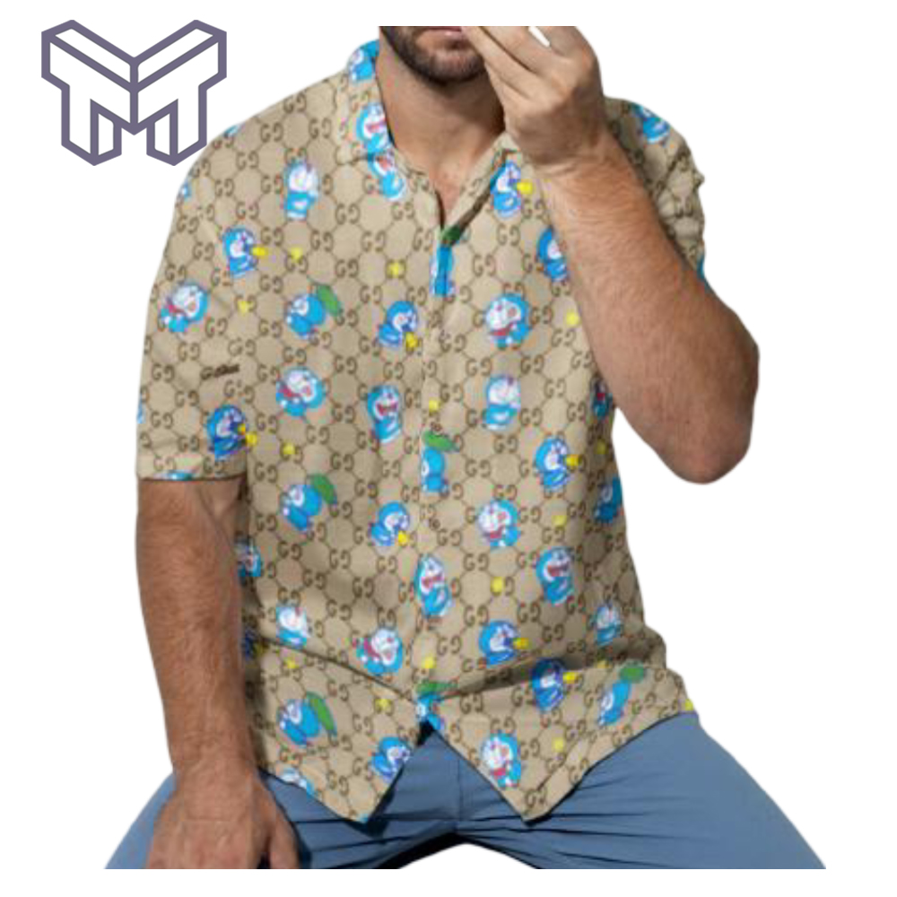 Gucci Hawaiian Shirt, Hawaiian Shirts For Men, Gucci Short Sleeve Button Shirt – Mura18802