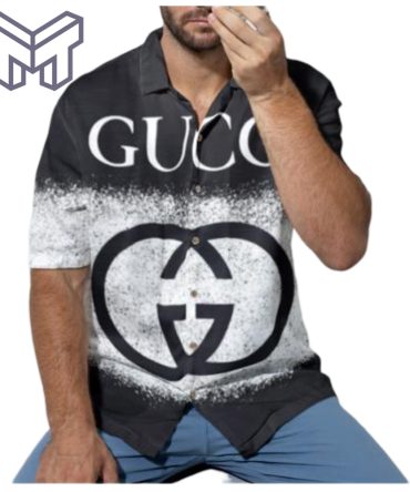 Gucci Hawaiian Shirt, Hawaiian Shirts For Men, Gucci Short Sleeve Button Shirt – Mura18806