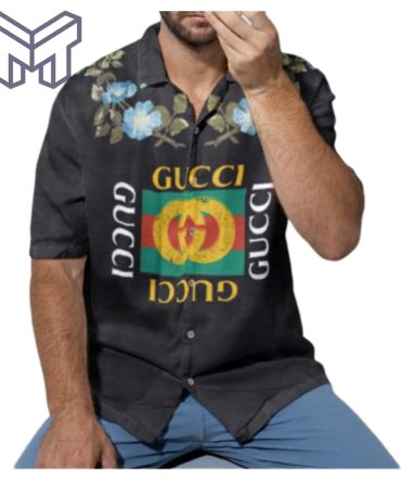Gucci Hawaiian Shirt, Hawaiian Shirts For Men, Gucci Short Sleeve Button Shirt – Mura18811