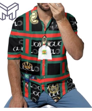 Gucci Hawaiian Shirt, Hawaiian Shirts For Men, Gucci Short Sleeve Button Shirt – Mura19803