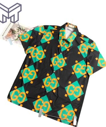 Gucci Hawaiian Shirt, Hawaiian Shirts For Men, Gucci Short Sleeve Button Shirt – Mura30511