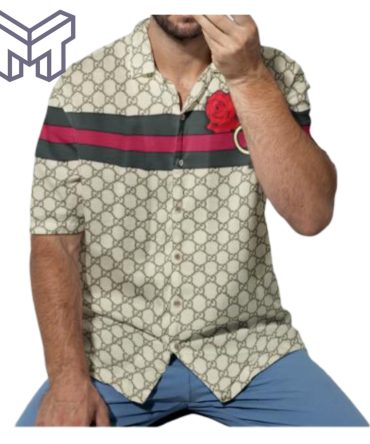 Gucci Hawaiian Shirt,Hawaiian Shirts For Men, Gucci Short Sleeve Button Shirt – Mura17801