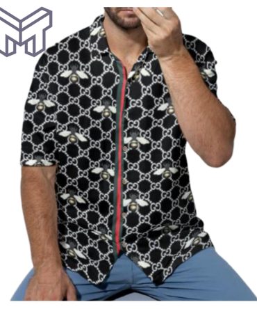 Gucci Hawaiian Shirt,Hawaiian Shirts For Men, Gucci Short Sleeve Button Shirt – Mura17802