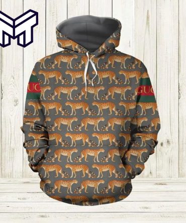 Gucci Leopard 3D Hoodie Luxury Brand Gucci Leopard Clothing Clothes Outfit For Men Women