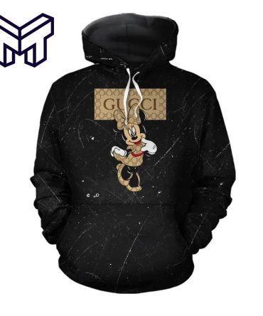 Gucci Minnie Mouse 3D Hoodie Luxury Brand Gucci Minnie Mouse Hoodie Clothing Clothes Outfit Disney Gifts