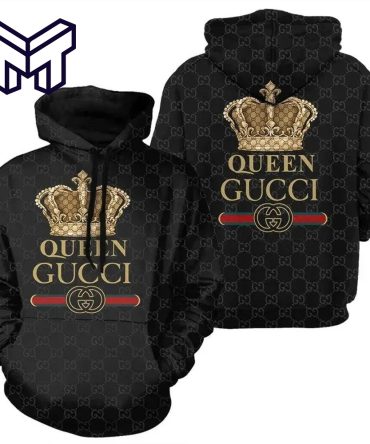Gucci Queen 3D Hoodie Gucci Logo Hoodie Gucci Queen Zip Hoodie For Men Women