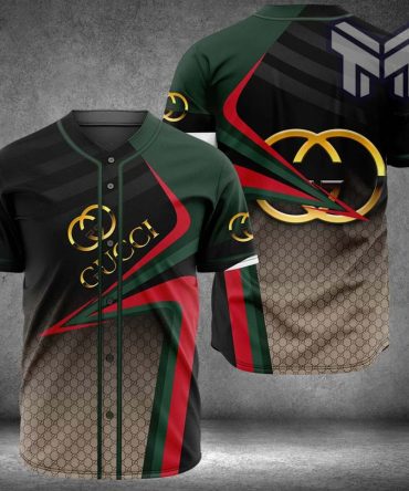 Gucci Black Baseball Jersey Shirt Luxury Clothing Clothes Sport For Men Women Hot  Type01