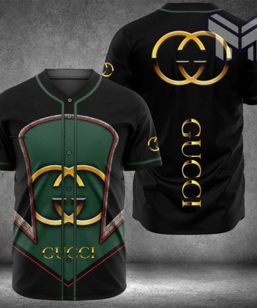 Gucci Black Baseball Jersey Shirt Luxury Clothing Clothes Sport For Men Women Hot  Type03