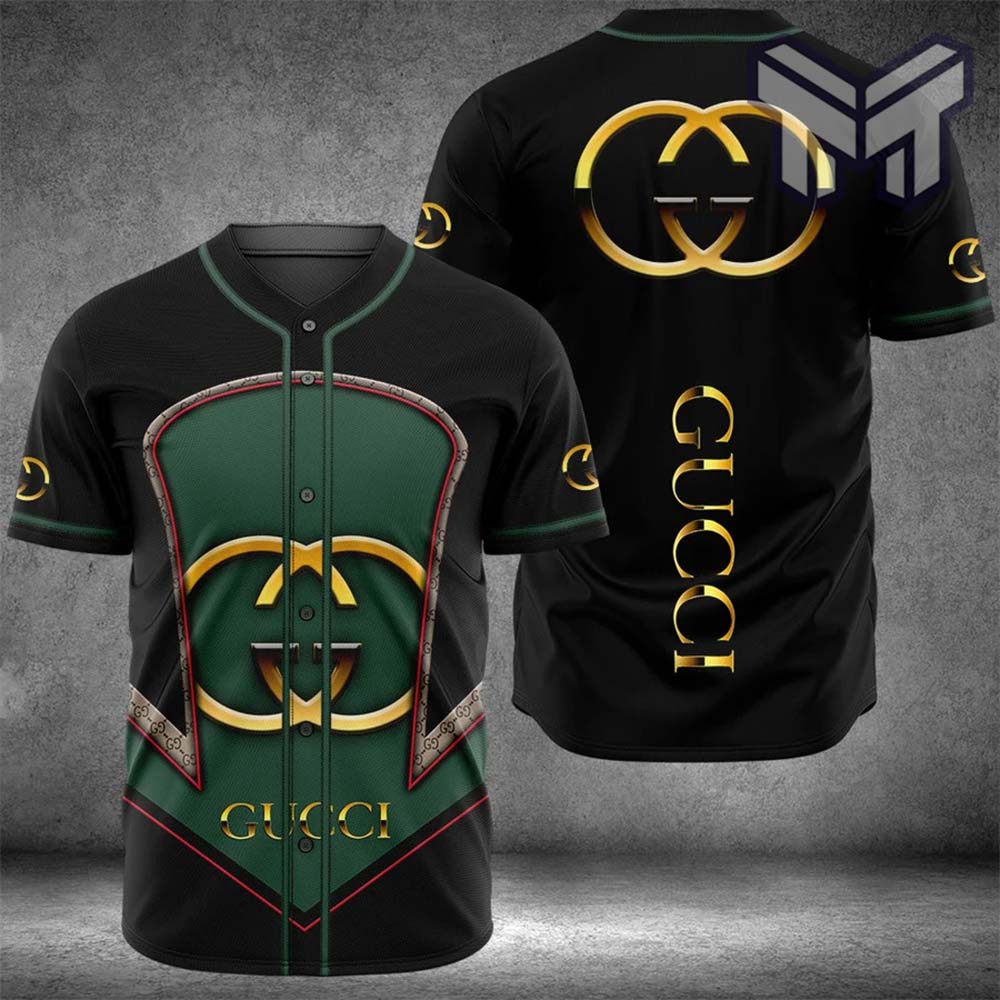 Gucci Black Baseball Jersey Shirt Luxury Clothing Clothes Sport For Men Women Hot Type03