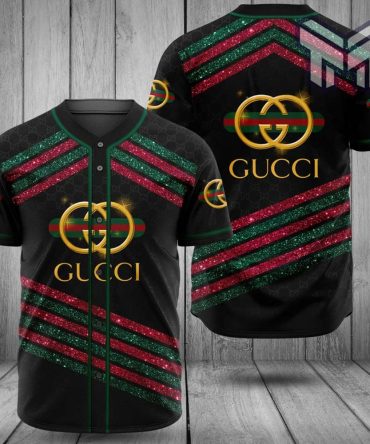 Gucci Black Baseball Jersey Shirt Luxury Clothing Clothes Sport For Men Women Hot  Type05