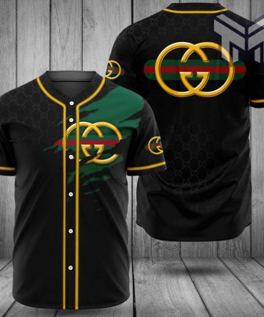 Gucci Black Baseball Jersey Shirt Luxury Clothing Clothes Sport Outfit For Men Women Hot  Type01