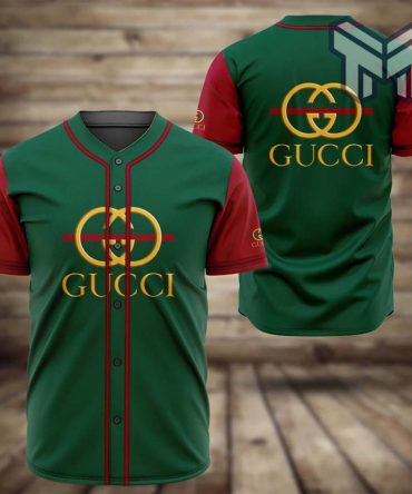 Gucci Green Baseball Jersey Shirt Luxury Clothing Clothes Sport For Men Women Hot