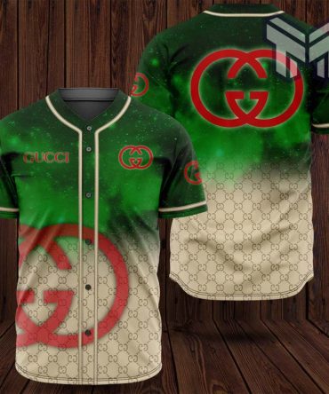 Gucci Green Baseball Jersey Shirt Luxury Clothing Clothes Sport For Men Women Hot  Type05