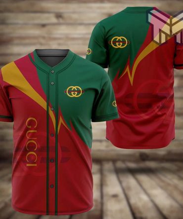 Gucci Red Baseball Jersey Shirt Luxury Clothing Clothes Sport For Men Women Hot