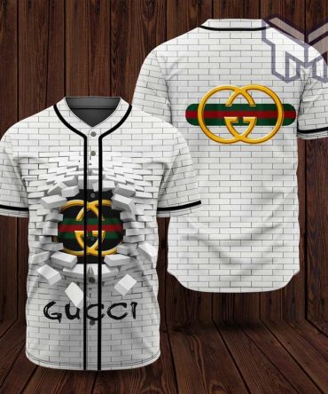 Gucci White Baseball Jersey Shirt Luxury Clothing Clothes Sport For Men Women Hot
