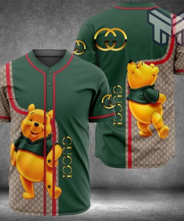 Gucci Winnie The Pooh Baseball Jersey Shirt Luxury Clothing Clothes Sport For Men Women Hot