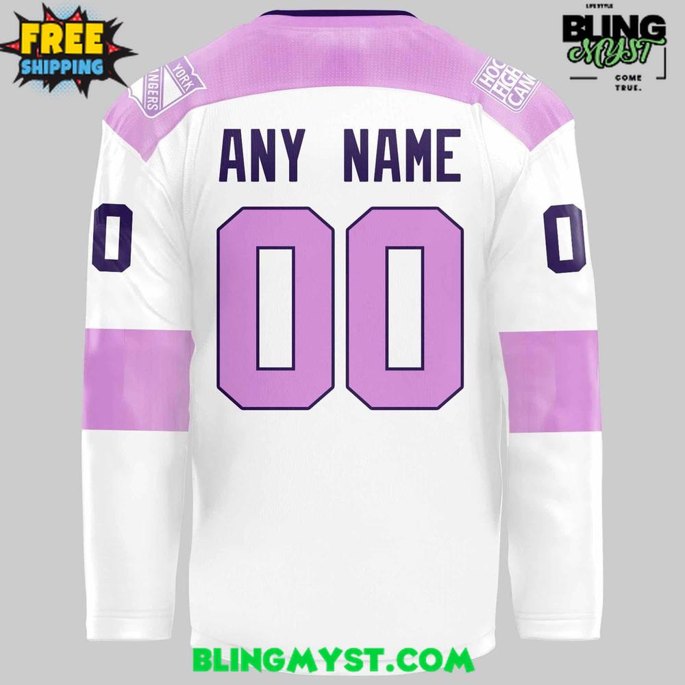 Hartford Wolf Pack Hockey Fights Cancer Special Edition Jersey - Image 3