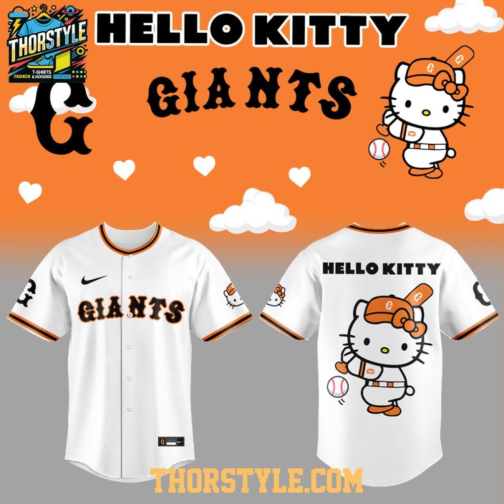 Hello Kitty Yomiuri Giants 2025 The New Wind Baseball Jersey