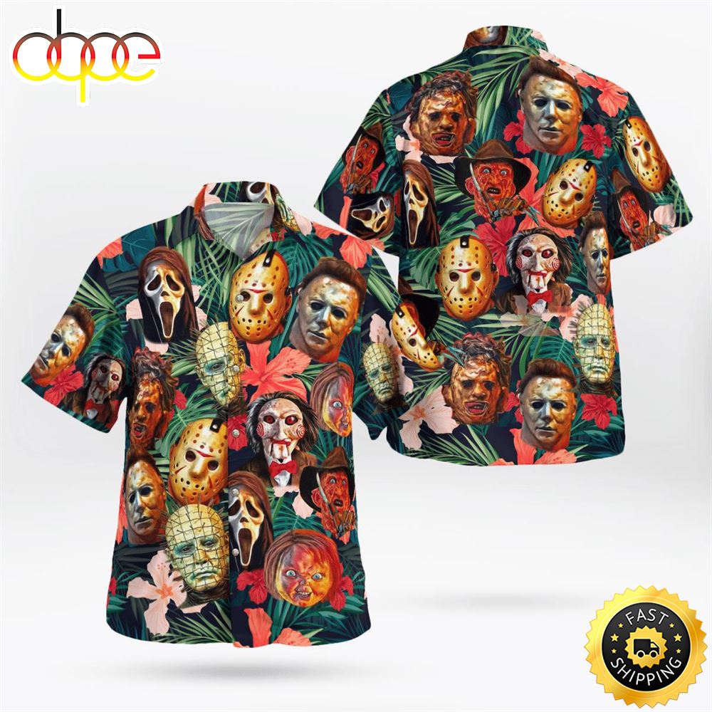 Horror Character Tropical Hawaiian Shirt