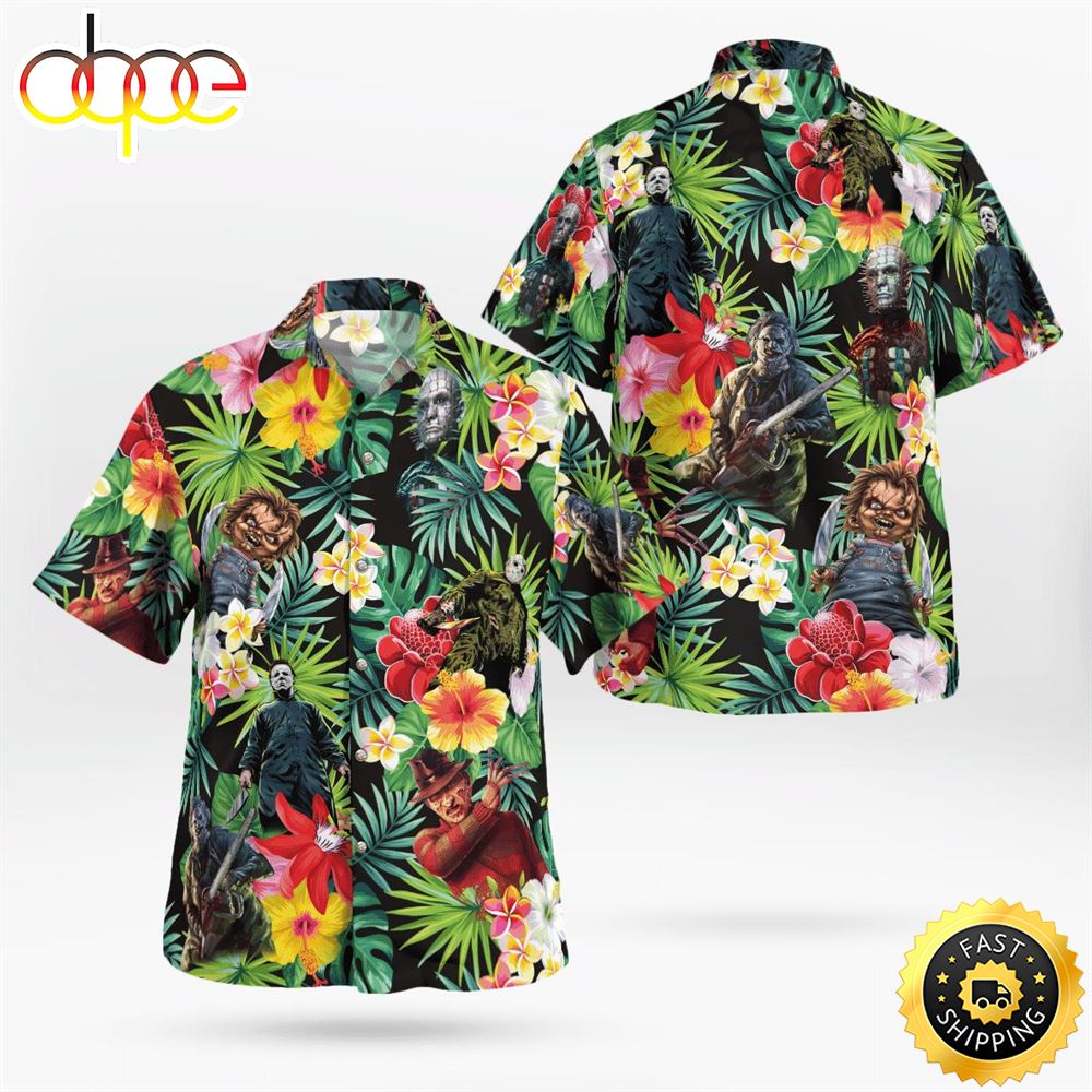 Horror Characters Fashion Hawaiian Shirt