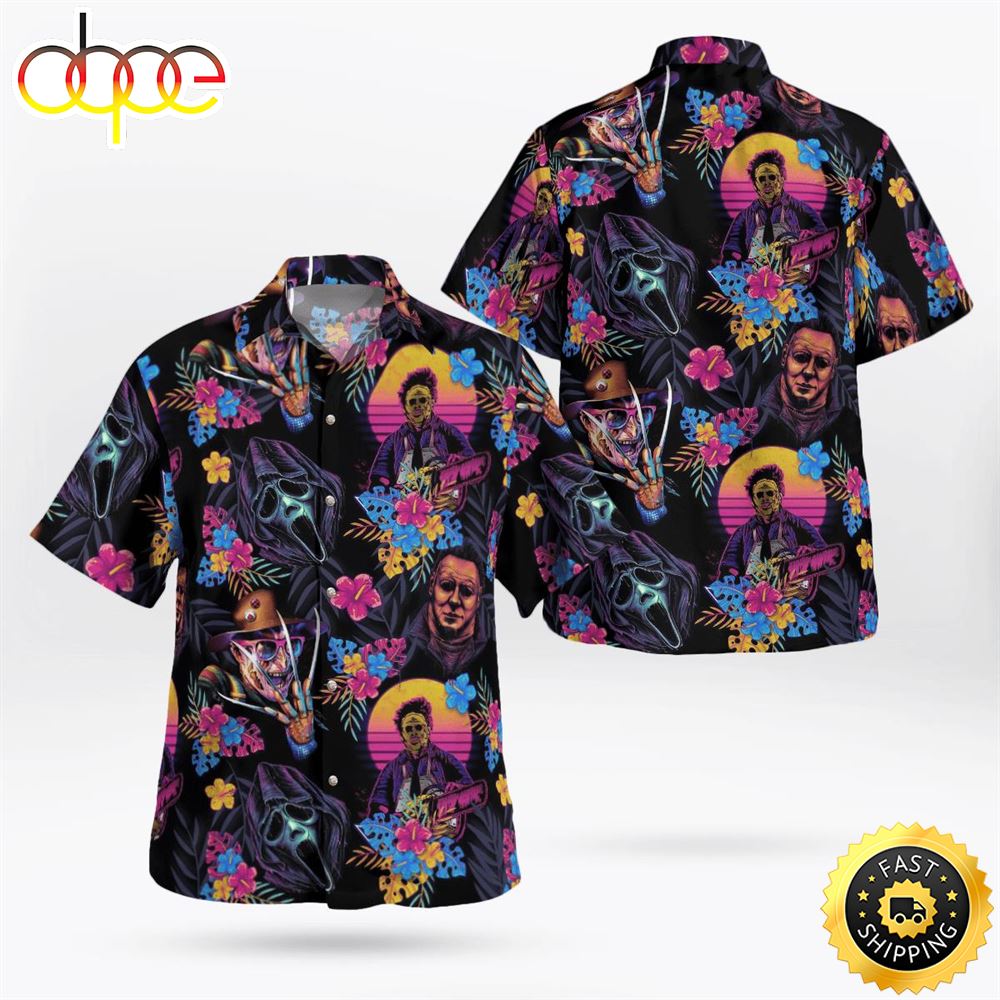 Horror Movie Retro Hawaii Shirt